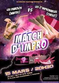 Affiche de Match avec les Z'improbables